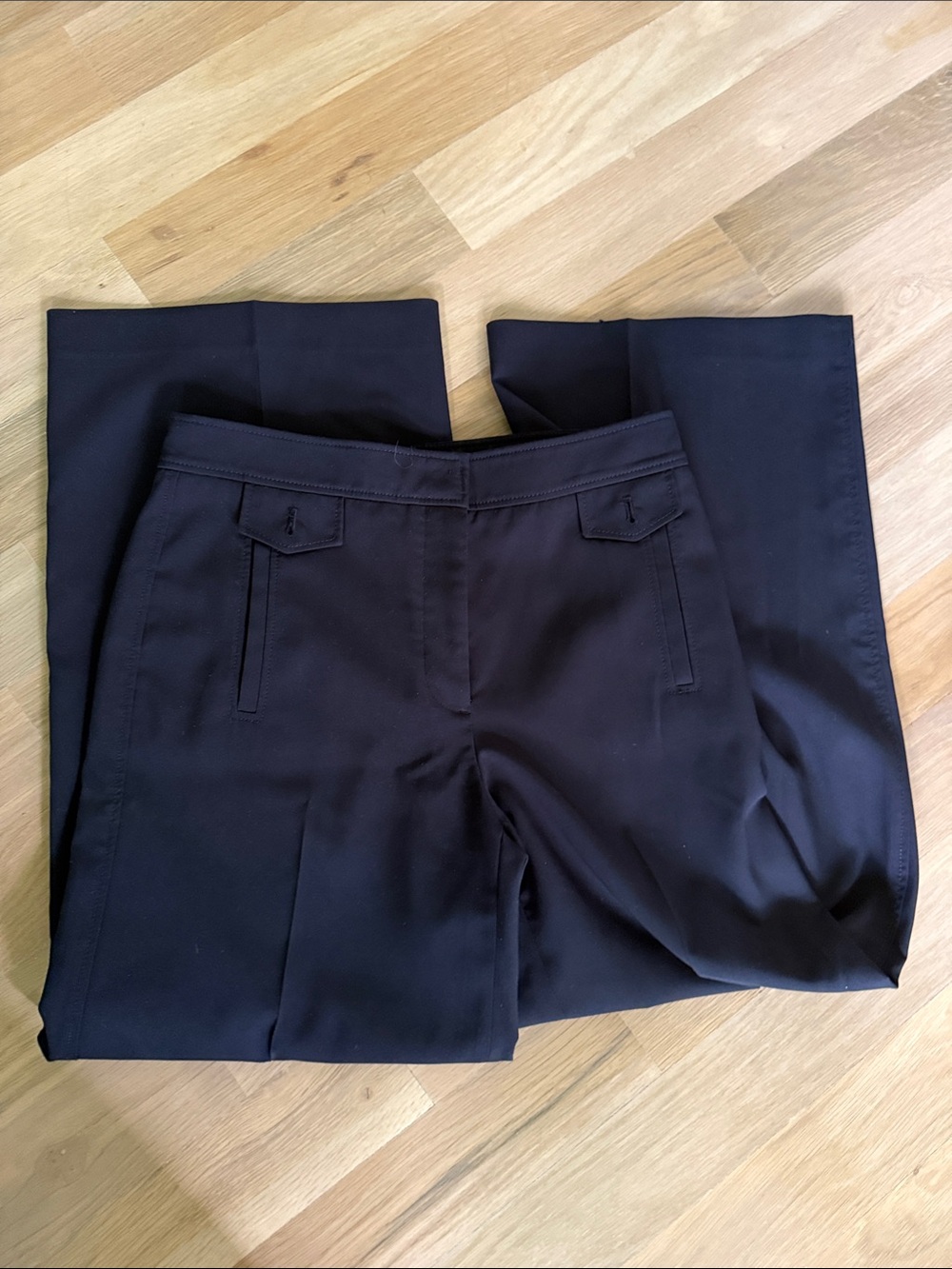 Ann Taylor Black Wide Leg Trousers